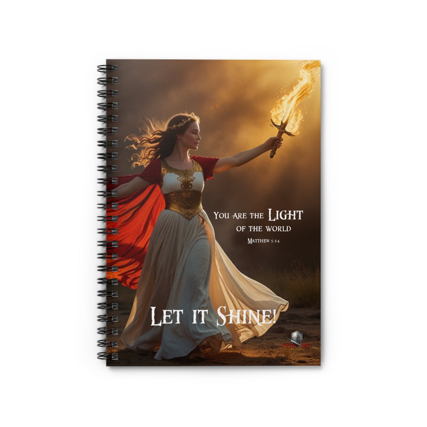 "You are the Light" Matthew 5:14 Spiral Notebook - Ruled Line